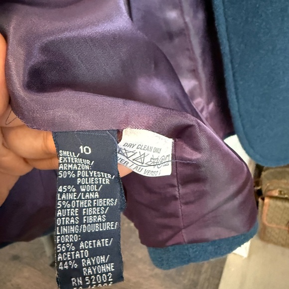 Classic Teal Women's Blazer - Tailored Suit Jacket - Picture 6 of 6